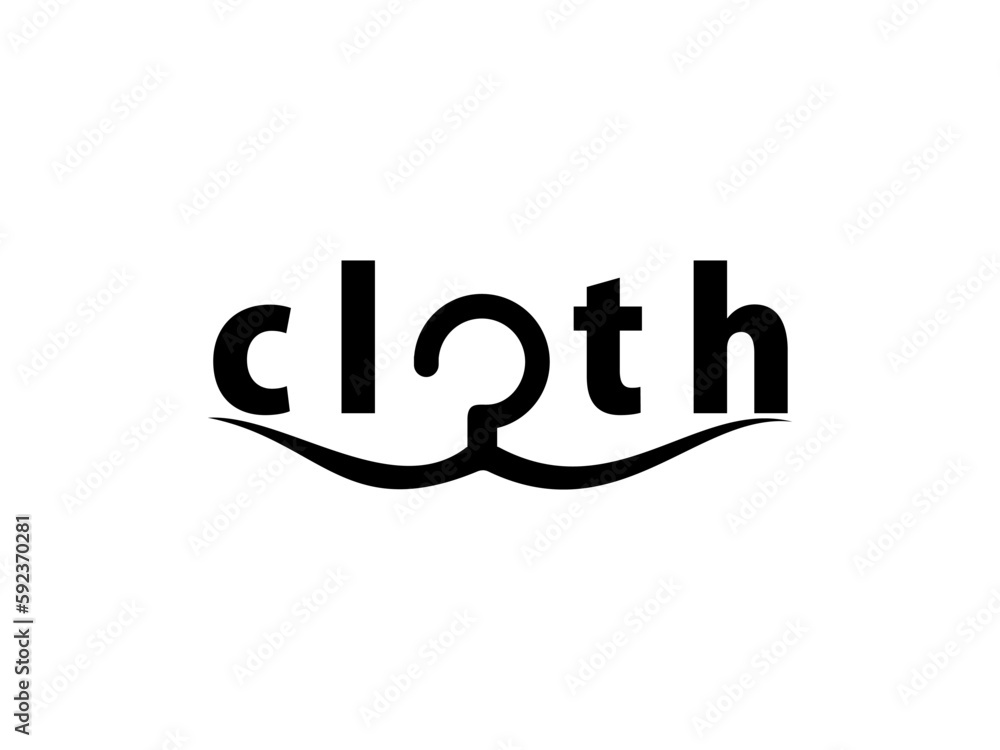 clothing store logo design inspiration. Cloth Shop logo, Clothes logo vector illustration