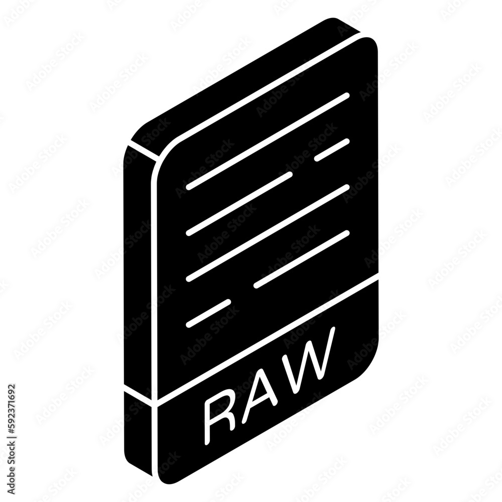 Editable design icon of raw paper Editable design icon of raw paper