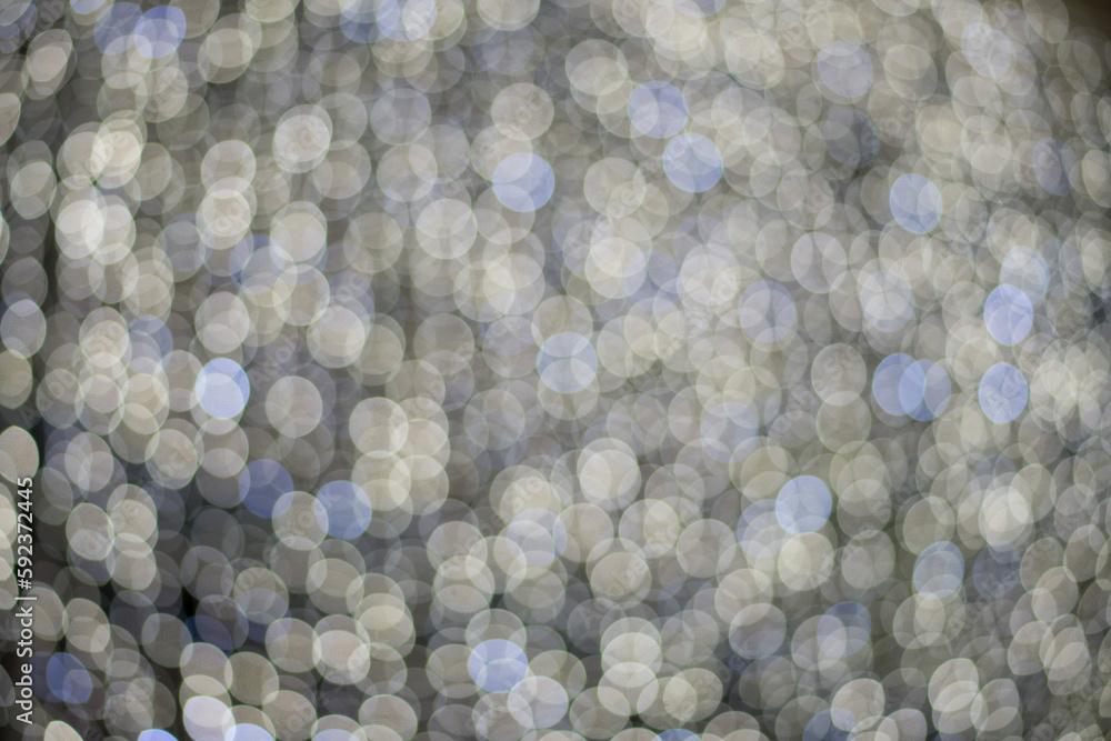 Bokeh Christmas Lights White 
