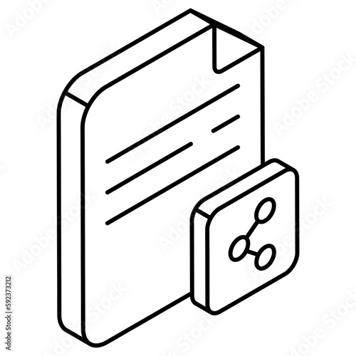 An icon design of share file 
