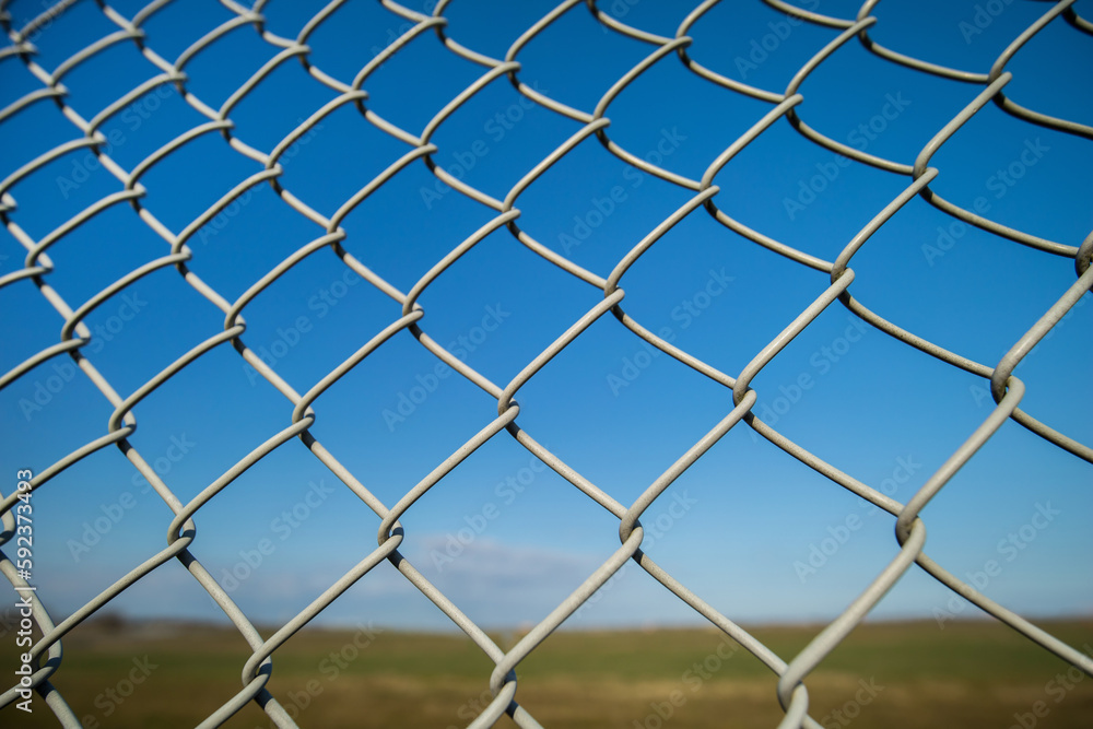 Fototapeta premium Airport fence