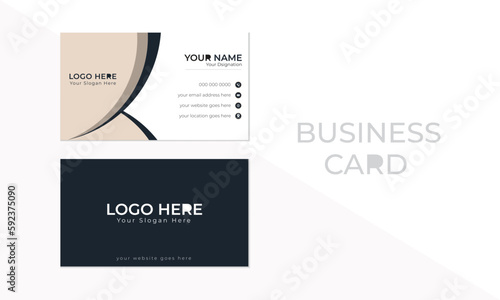 Modern simple and creative business card design. Flat design vector abstract creative. Vector illustration.
