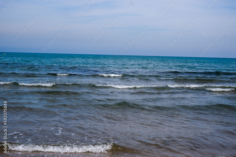 waves on the beach