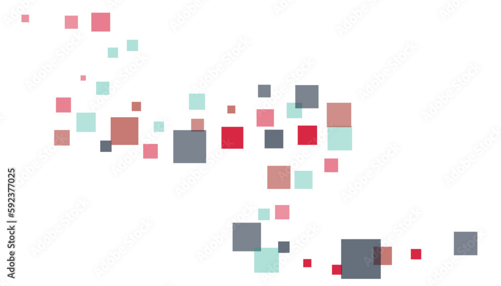 Bright squares on a white background. Festive background, disco. Design element, festive unusual background. Vector illustration, eps 10 Bright squares on a white background. Festive background, disco. Design element, festive unusual background. Vector illustration, eps 10