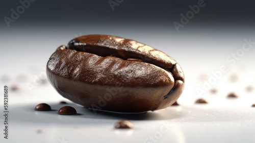 A studio shot of coffee beans created with Generative AI