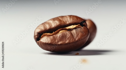 A studio shot of coffee beans created with Generative AI
