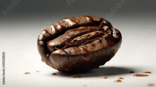 A studio shot of coffee beans created with Generative AI