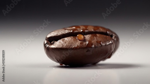 A studio shot of coffee beans created with Generative AI