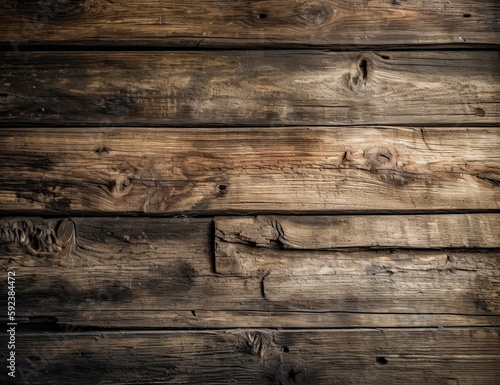 Wooden Board Background. Rustic, Farmhouse, Planks. Generative AI