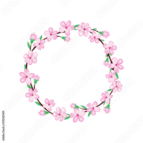 Sakura cherry blossom flower design