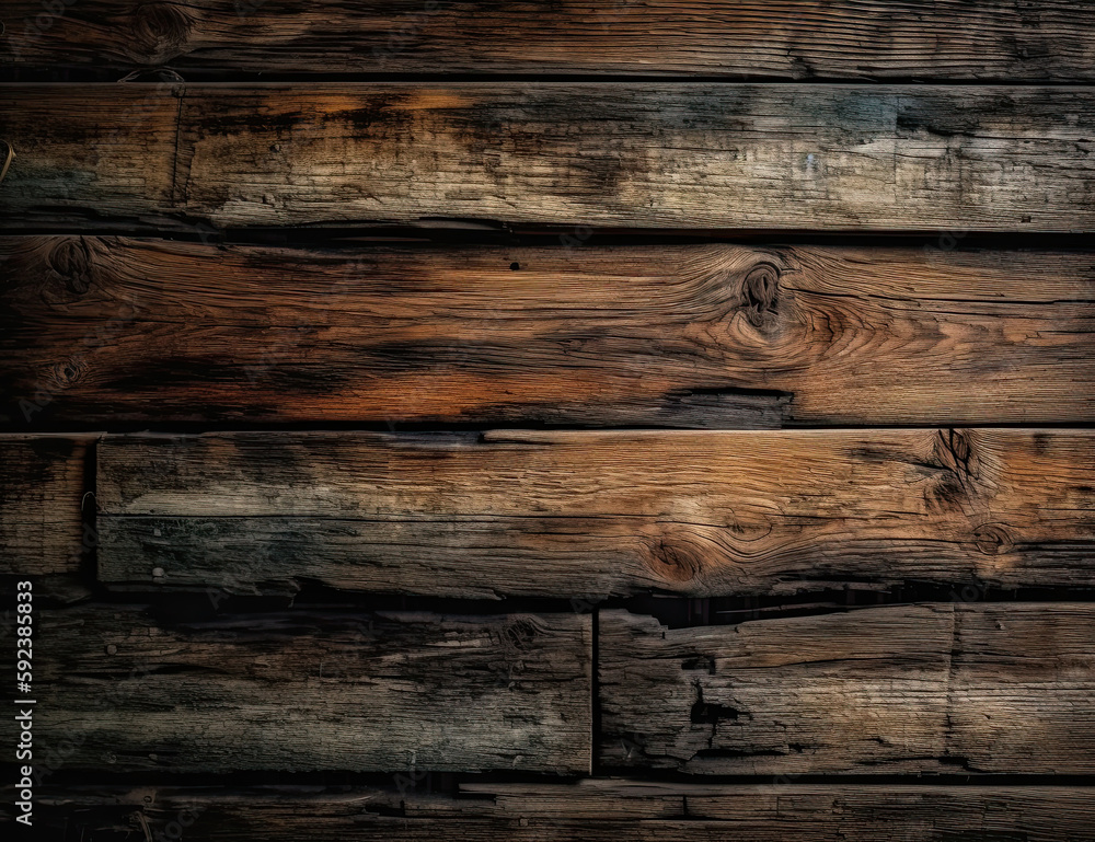 Wooden Board Background. Rustic, Farmhouse, Planks. Generative AI Wooden Board Background. Rustic, Farmhouse, Planks. Generative AI