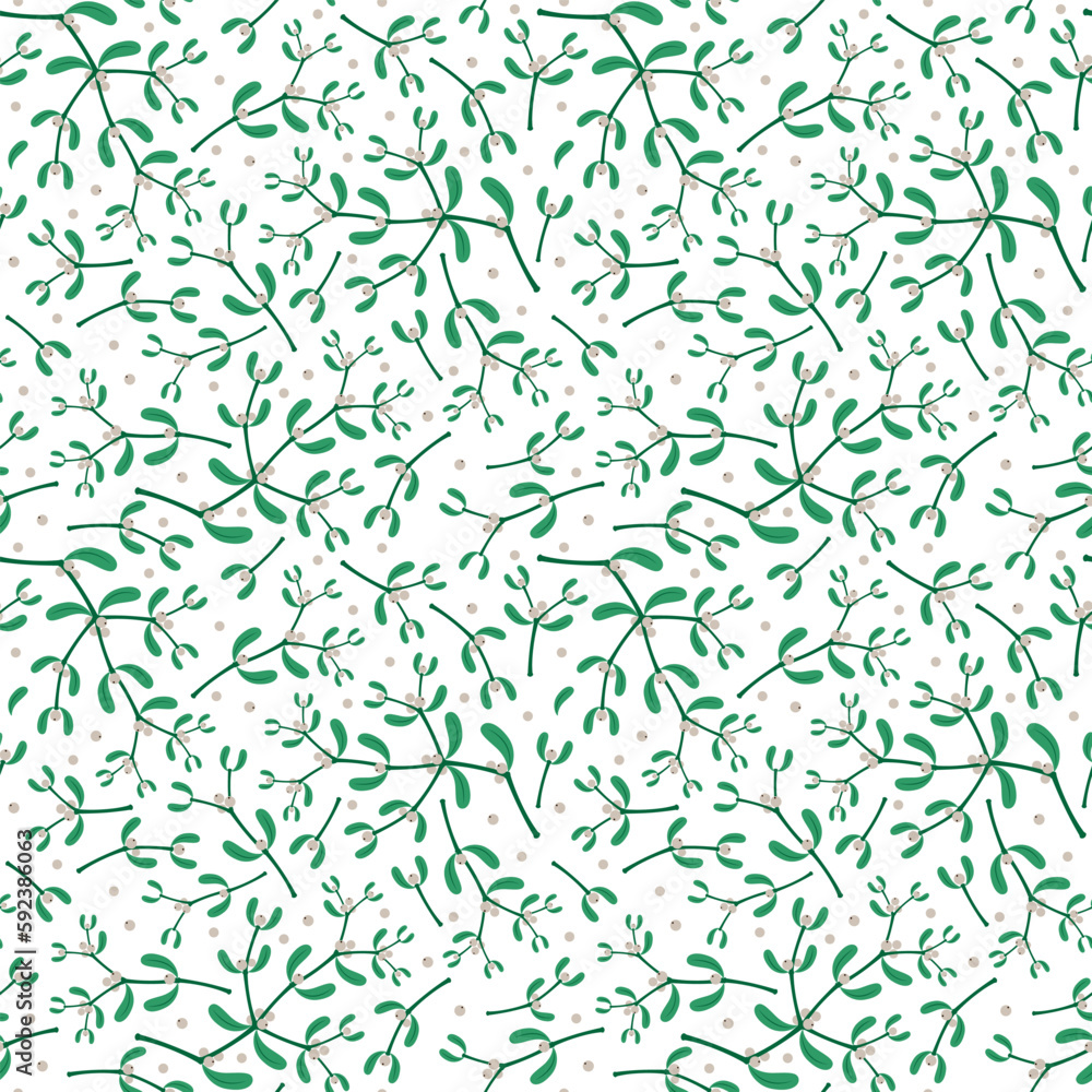 seamless pattern christmas mistletoe seamless pattern christmas mistletoe
