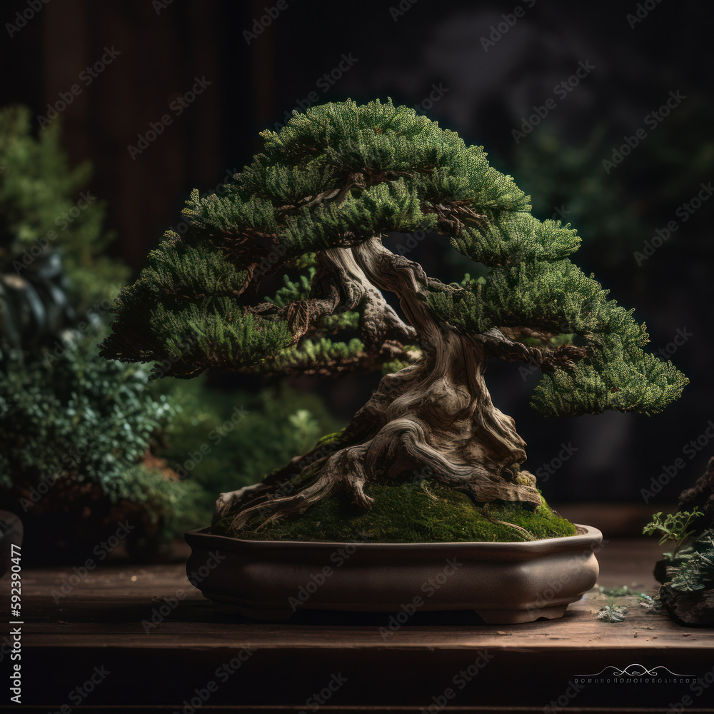 bonsai tree in pot bonsai tree in pot