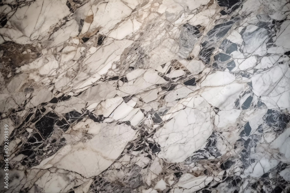 Fototapeta premium White marble background. Luxurious marble texture perfect for an elegant and sophisticated designs. Created using generative AI.