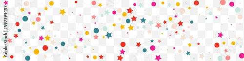 Color Rain Invitation Vector Transparent