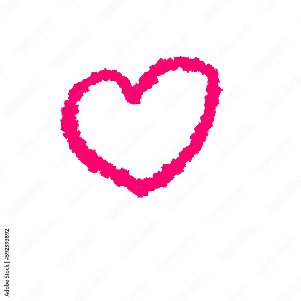 heart made of pink hearts