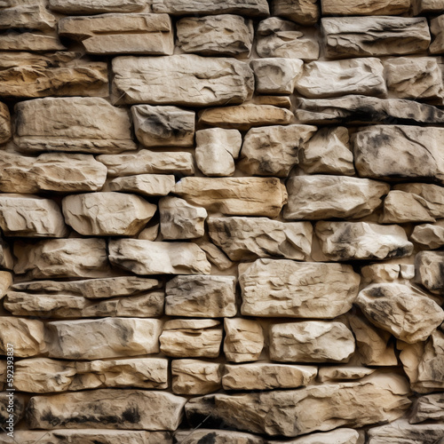 Stone wall texture. Image Generated AI. 