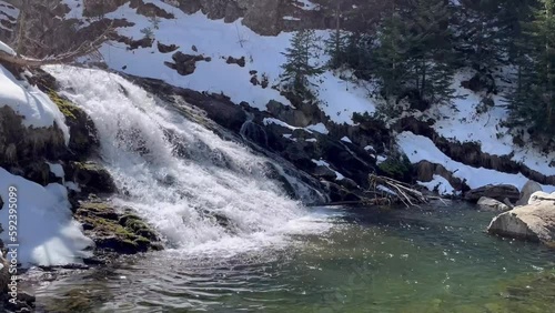 Cascada de agua en el Valle de Benasque photo