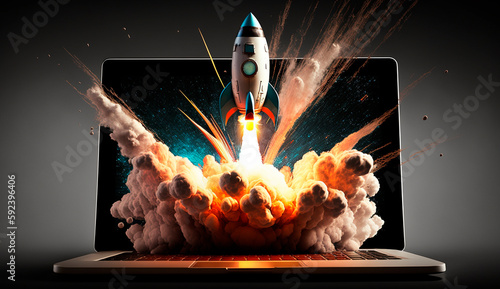The laptop is fast as a rocket. Generative Ai,