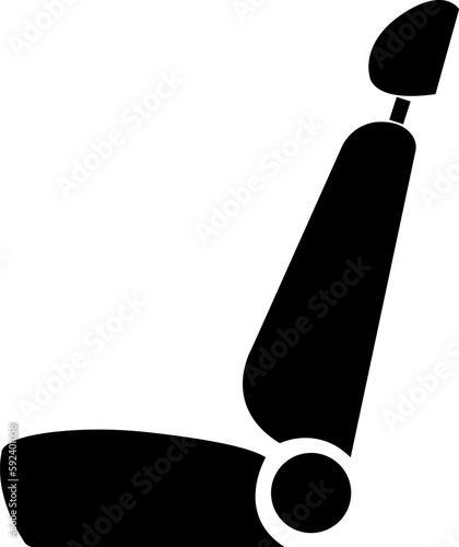 Car Seat Vector Line Icon Design