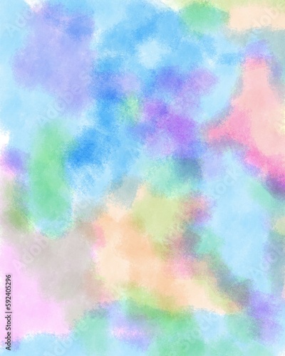 Abstract colorful watercolor background. Digital art painting, bright colors 