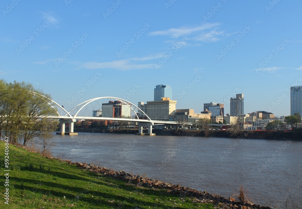 Obraz premium The Cityscape of Little Rock, Arkansas