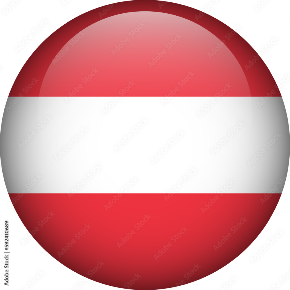 Austria flag button. Emblem of Austria. Vector flag, symbol. Colors and proportion correctly. Austria flag button. Emblem of Austria. Vector flag, symbol. Colors and proportion correctly.