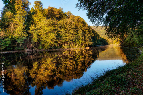 Early morning on the River Tay, Dunkeld, Perthshire North, Scotland