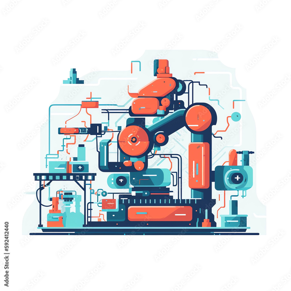 illustration of industrial equipment illustration of industrial equipment