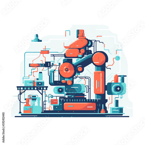 illustration of industrial equipment
