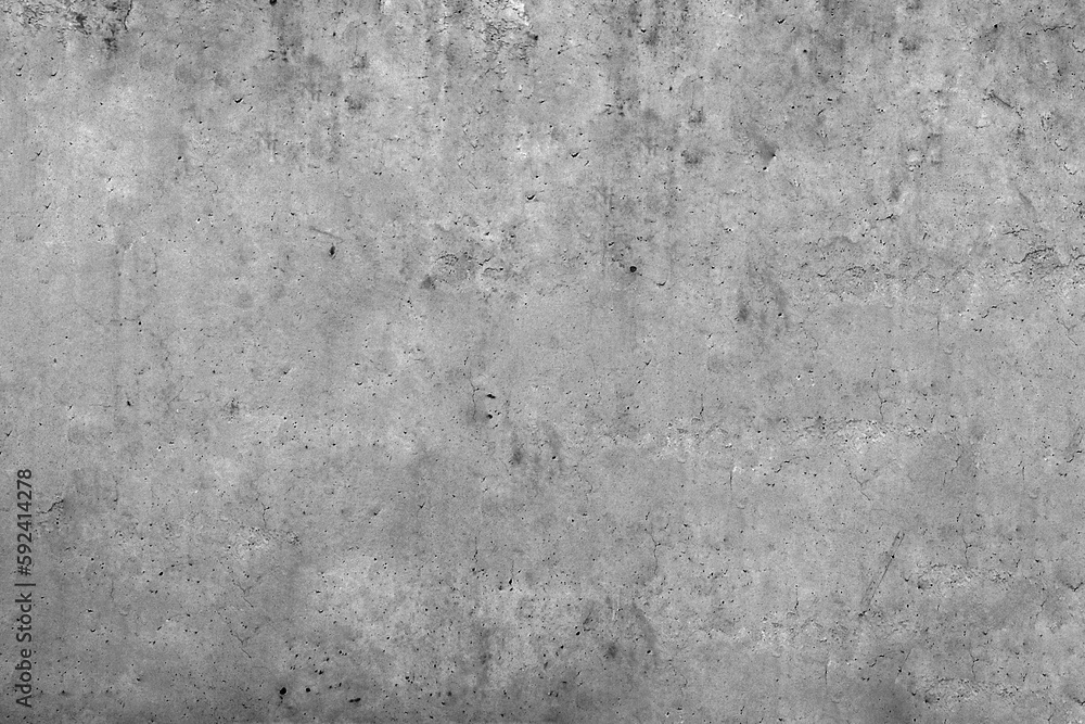 Dirty old cracked concrete wall. Rough and grunge wall texture background. Black mold on cement wall.