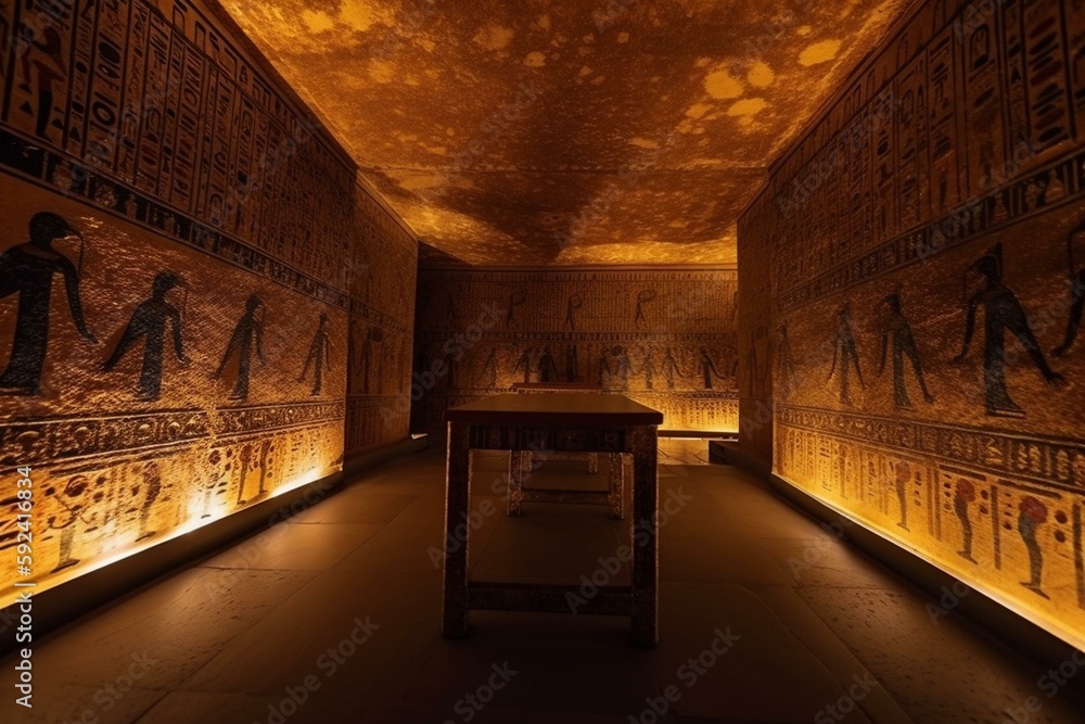 Inside the secret tombs of Egyptian Pharaohs. The tomb of King Tut