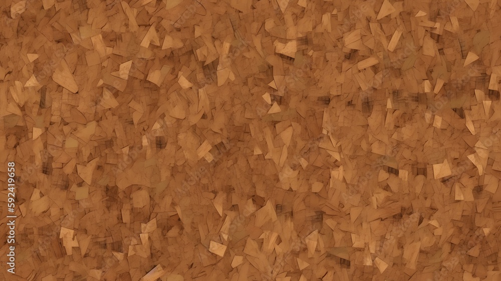 Seamless compressed wood particle board background texture. Tileable