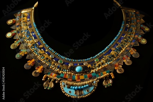cleopatra's necklace. Generative AI