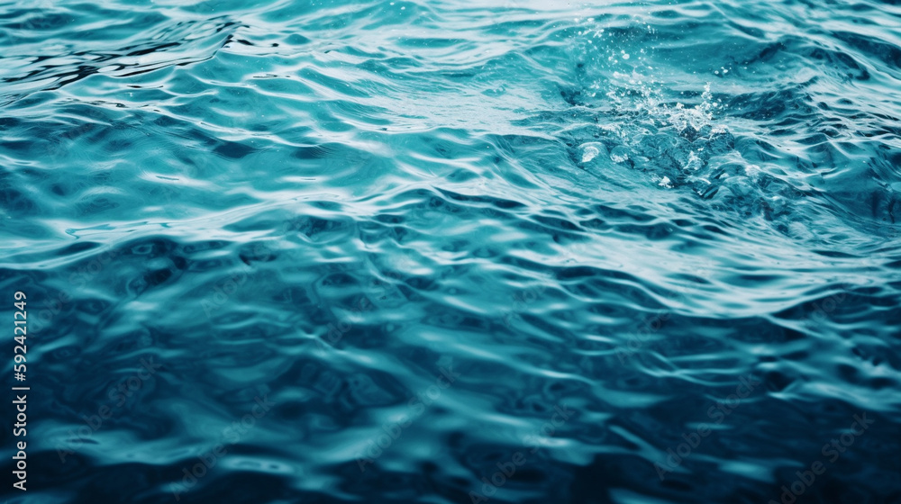 Wide water textured banner background Generative AI Wide water textured banner background Generative AI