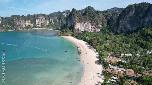 Railay Beach Krabi Thailand by drone view photpgraphy © Travel Spot 