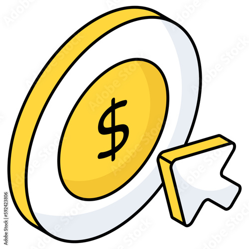 Unique design icon of ppc