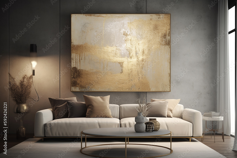 Abstrato de luxo dourado e preto - Tela única de alta textura, alto contraste - obrazy, fototapety, plakaty 