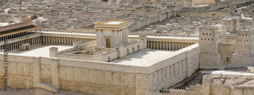 Second Temple - model of the ancient Jerusalem. Israel Museum photo