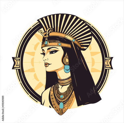 Queen Cleopatra In Vector Art