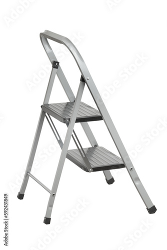 Fotografija Aluminum stepladder isolated on a transparent background