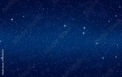 stars on blue space background, dreamlike, detailed dreamscapes. Generative AI.