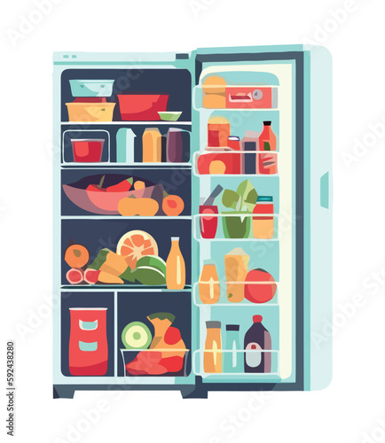 Fresh food collection in modern refrigerator design