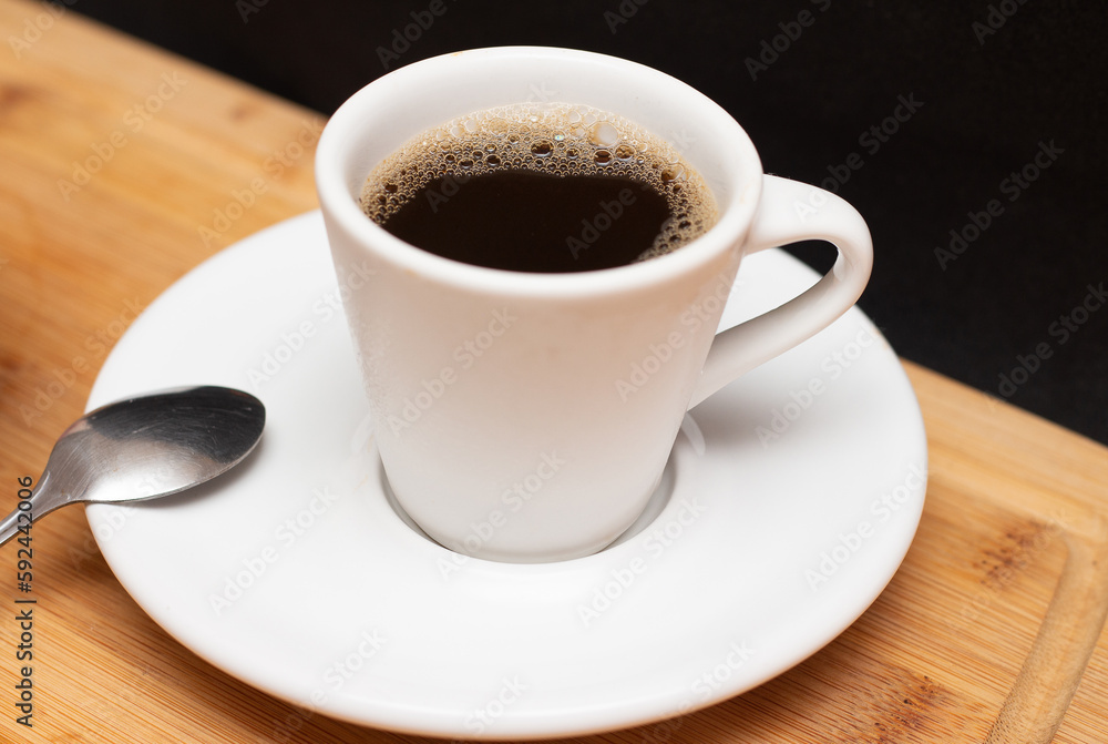 coffee cup with bowl full of toast coffee cup with bowl full of toast