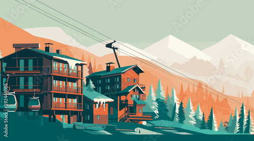 winter lodge