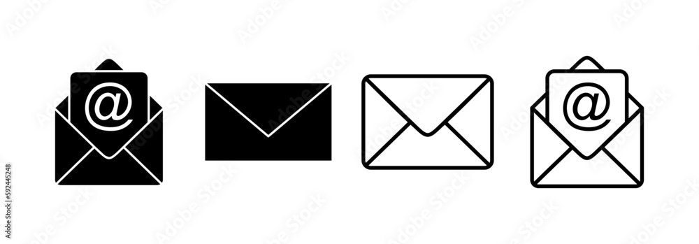 Mail icon vector for web and mobile app. email sign and symbol. E-mail icon. Envelope icon Mail icon vector for web and mobile app. email sign and symbol. E-mail icon. Envelope icon