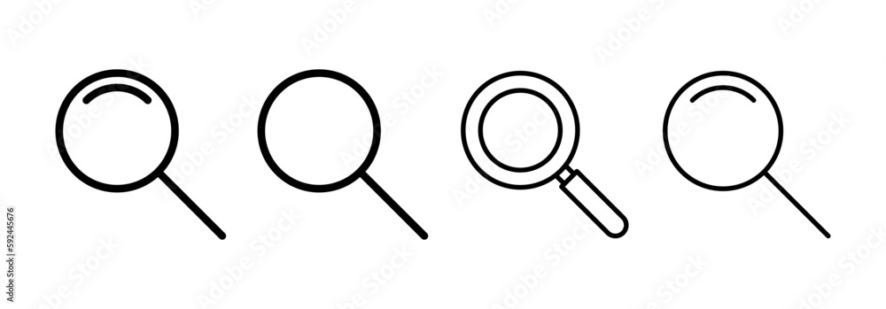 Search icon vector for web and mobile app. search magnifying glass sign and symbol Search icon vector for web and mobile app. search magnifying glass sign and symbol