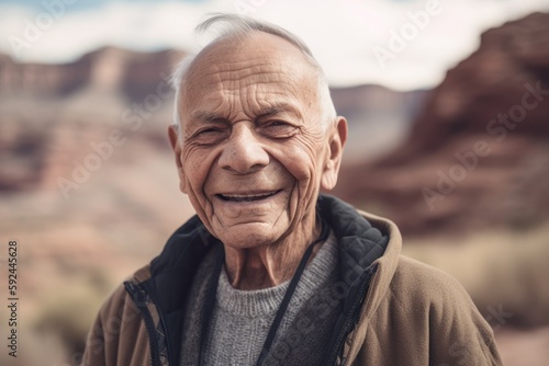 Portrait of a senior man in Capitol Reef National Park, United States