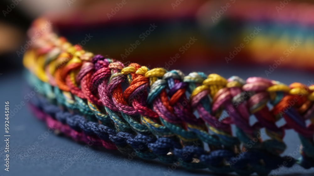String bracelet with LGBT colors String bracelet with LGBT colors