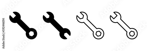 Wrench icon vector for web and mobile app. repair icon. tools sign and symbol